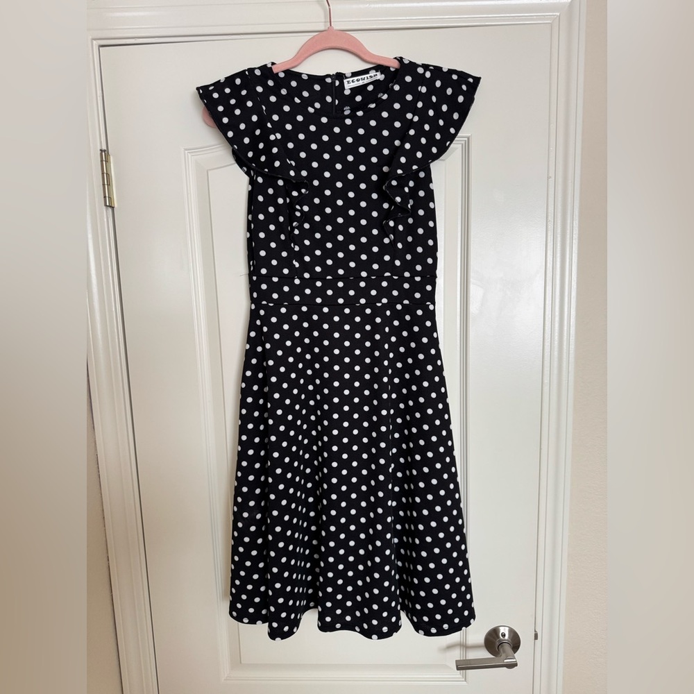 Black and White Polka Dot Dress
